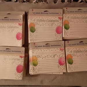 36 packages of Bday invitations
